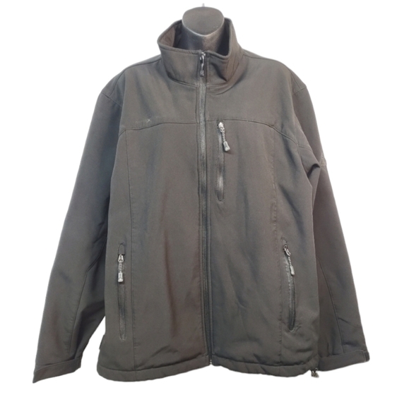ZeroXposur Black Fleece Lined Soft Shell Performance Jacket Mens Sz  L - Picture 1 of 13